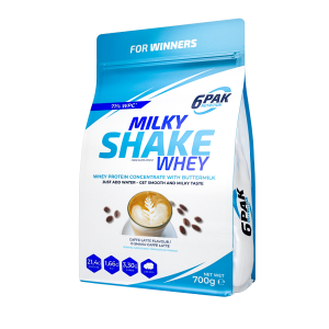 6PAK Milky Shake Whey 700g caffe latte