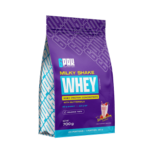 6PAK Milky Shake Whey 700g jagoda